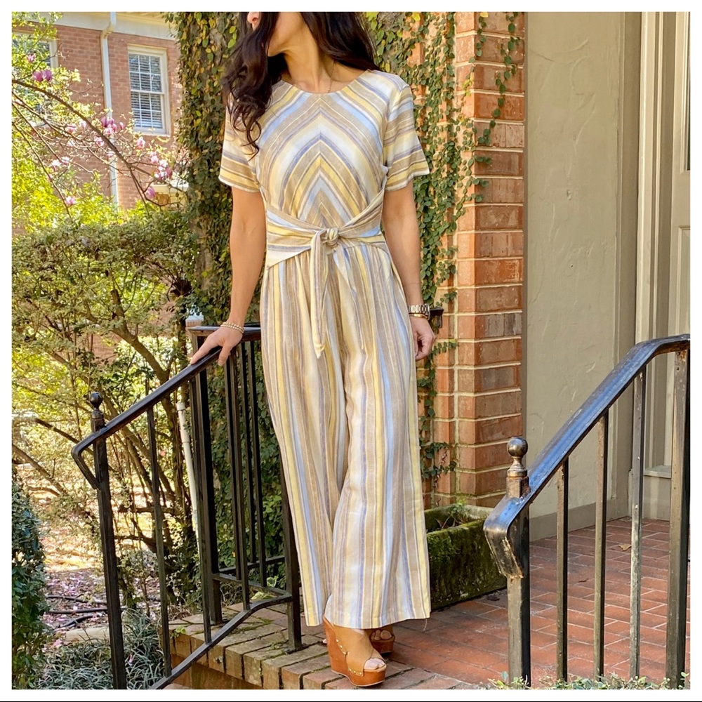 ✨LAST ONE✨Gorgeous multi striped cropped jumpsuit - Picture 3 of 6